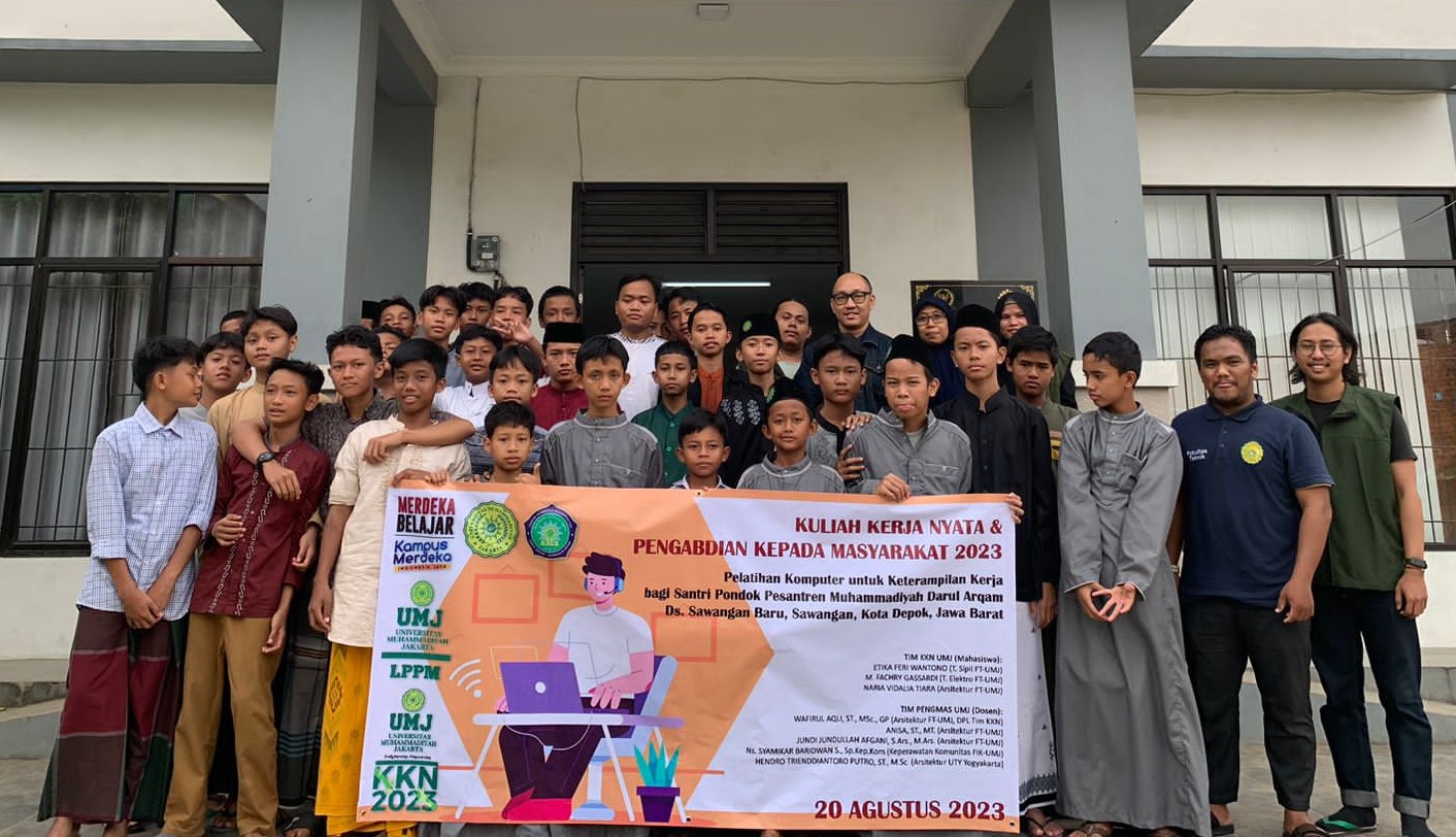 KKN UNJ Pondok Modern Muhammadiyah (PMM) Darul Arqam Sawangan, 20 Agustus 2023.